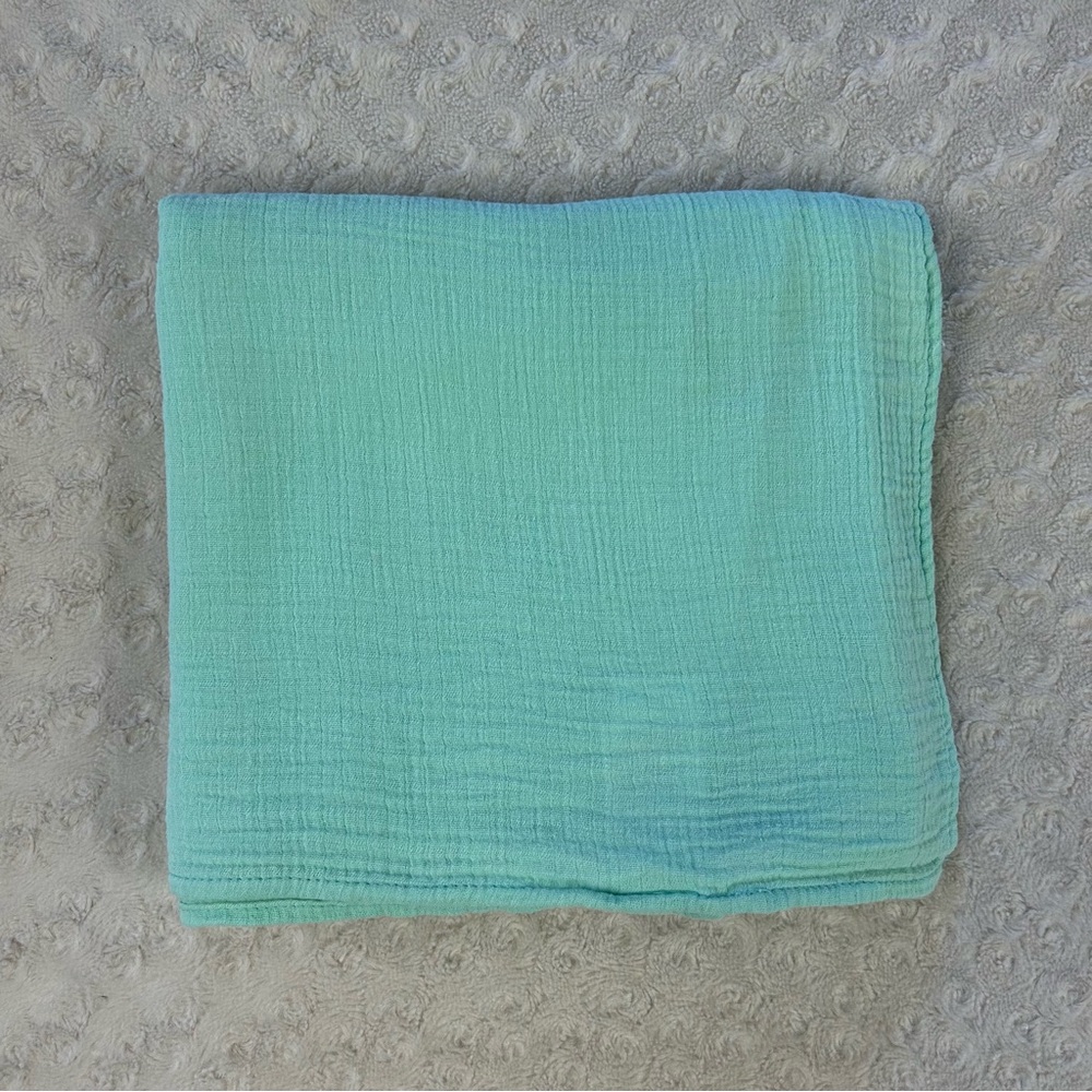 SwaddleMe Summer Infant Solid Light Green Baby Blanket Muslin Cotton 2013 Thin